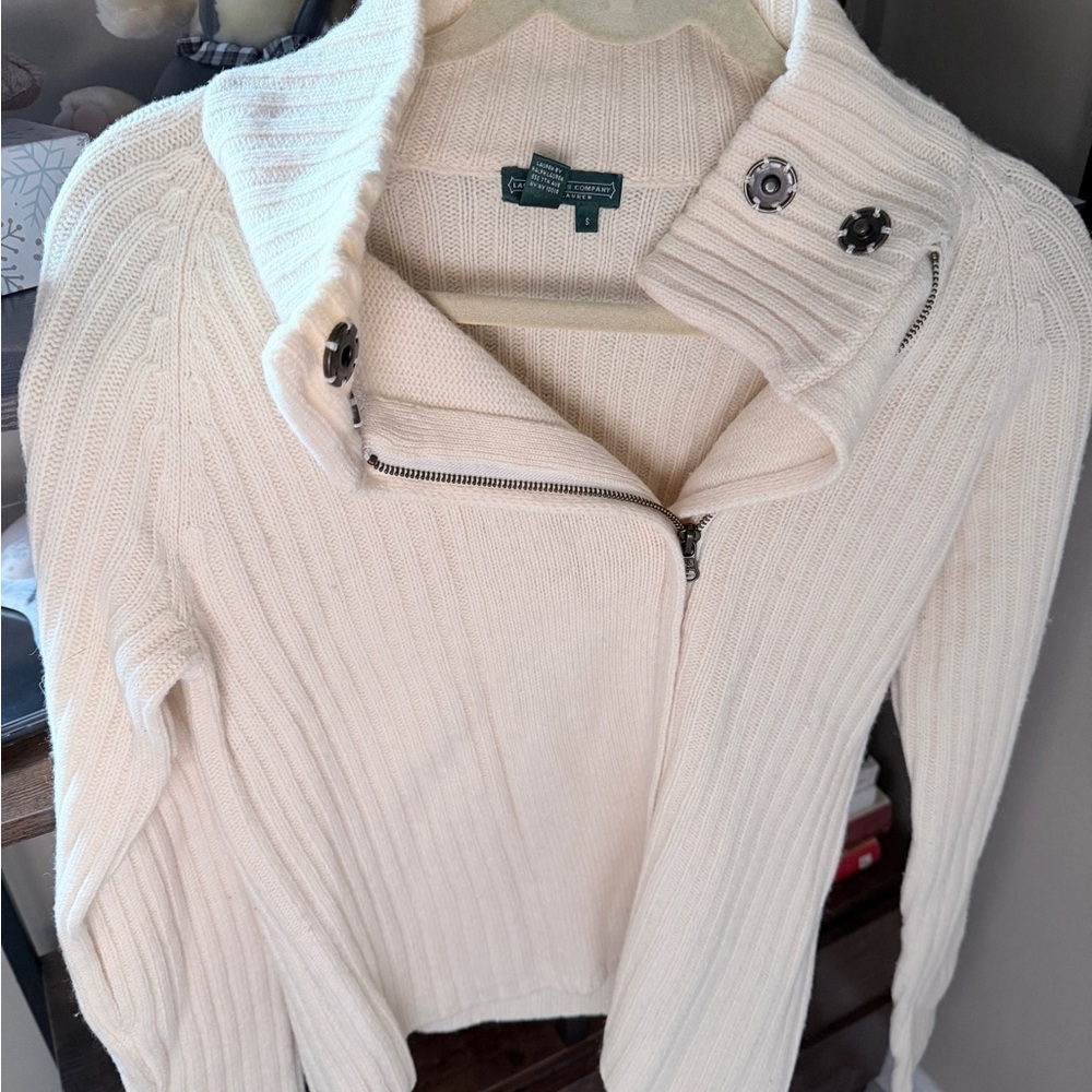 RLX Ralph Lauren Off-White Turtleneck Sweater - 100% wool